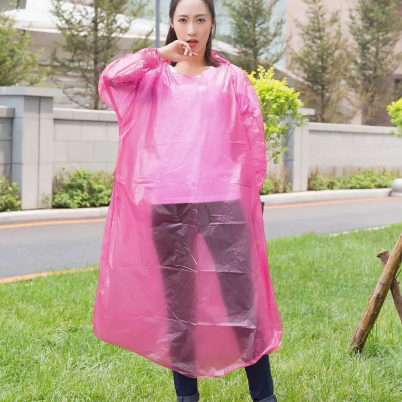 2 Ponchos De Pluie Réutilisables Fayemint - En PE/EVA, Pour Adultes Et Enfants, Randonnée, Camping, Vélo